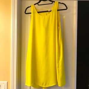 Everly yellow knee length dress